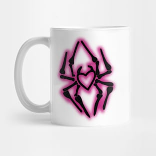 heart spider sticker Mug